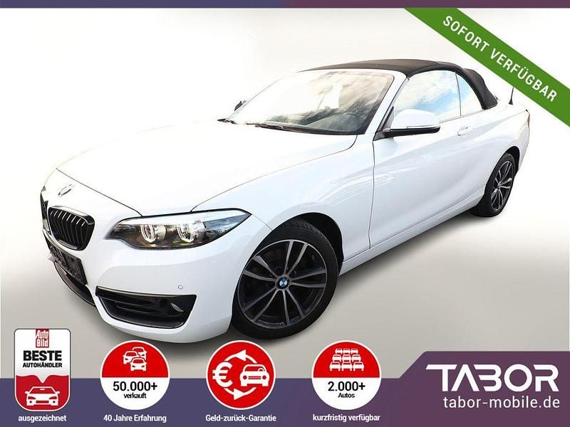 Weiss Gebraucht 2020 BMW 218 Sport Line Cabrio | 21.488 € (Fairer Preis) - Bild 1/2