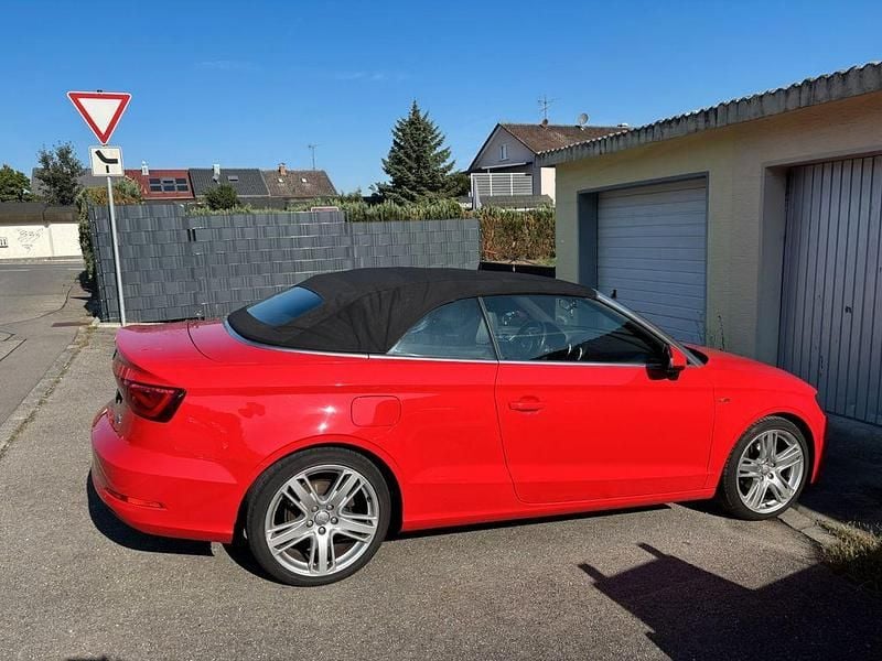 Rot Gebraucht 2015 Audi A3 Cabriolet S-Line Cabrio | 13.750 € (Guter Preis) - Bild 1/4