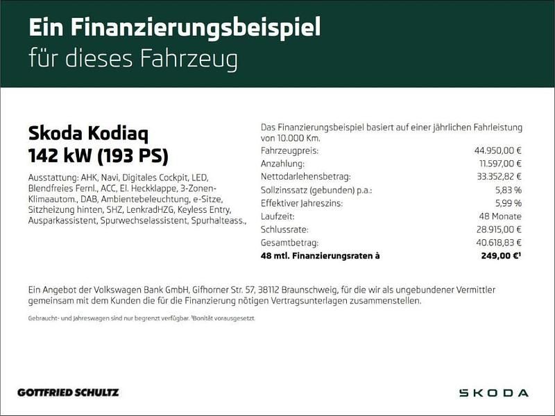Weiß Gebraucht 2025 Skoda Kodiaq SUV | 44.950 € (Superpreis) - Bild 1/1