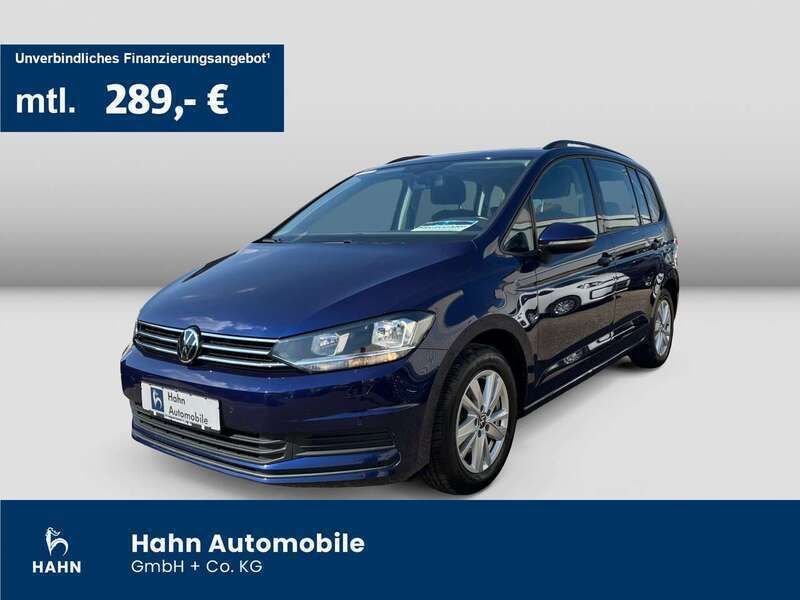 Atlantik blue metallic Gebraucht 2021 VW Touran Comfortline Van / Kleinbus | 23.730 € (Fairer Preis) - Bild 1/3