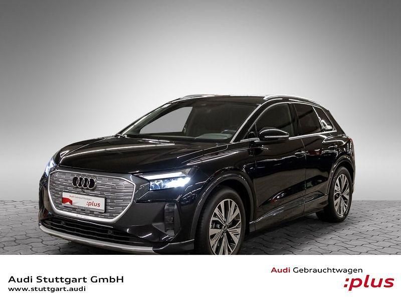 Mythosschwarz metallic Gebraucht 2022 Audi Q4 e-tron Advanced SUV | 27.590 € (Guter Preis) - Bild 1/4