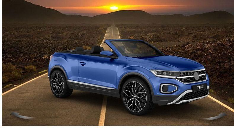 Gebraucht VW T-Roc Cabriolet Style 150 PS (110 kW) 2024 Blau Cabrio