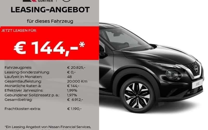 Pearl black Neu 2025 Nissan Juke Acenta SUV | 20.587 € (Superpreis) - Bild 1/4