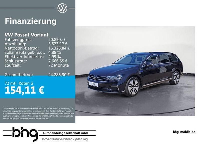 Schwarz Gebraucht 2021 VW Passat GTE Kombi | 20.850 € (Guter Preis) - Bild 1/4