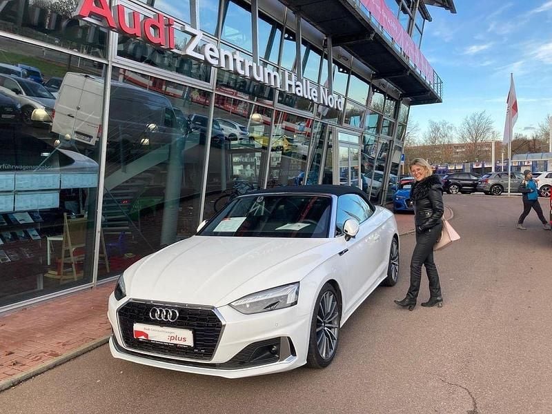 Gebraucht Audi A5 Cabriolet Advanced 204 PS (150 kW) 2020 Weiß Cabrio