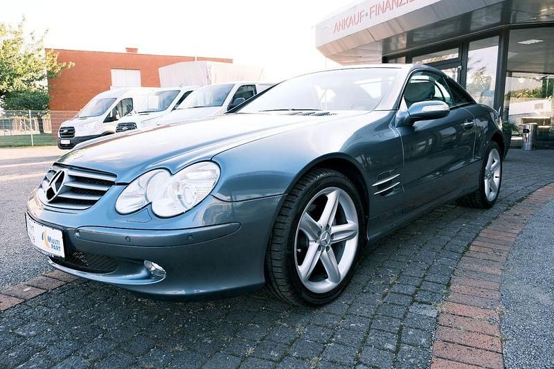 Blau Gebraucht 2005 Mercedes SL350 Cabrio | 25.790 € (Teuer) - Bild 1/4