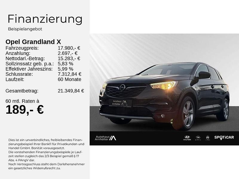 Gebraucht Opel Grandland X 131 PS (96 kW) 2019 Schwarz SUV