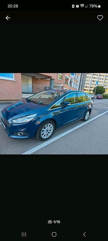 Blau Gebraucht 2015 Ford S-MAX Titanium Van / Kleinbus | 10.000 € (Fairer Preis) - Bild 1/4