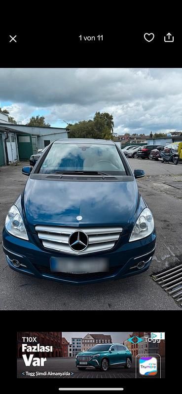 Blau Gebraucht 2009 Mercedes B200 Van / Kleinbus | 3.250 € (Superpreis) - Bild 1/4