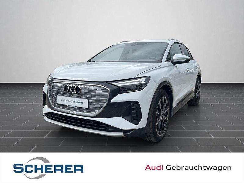 Gletscherweiß metallic Gebraucht 2022 Audi Q4 e-tron Advanced SUV | 30.500 € (Fairer Preis) - Bild 1/4