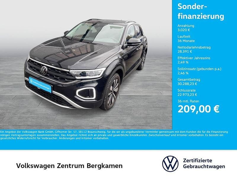 Schwarz Gebraucht 2025 VW T-Roc Goal SUV | 31.411 € (Superpreis) - Bild 1/4