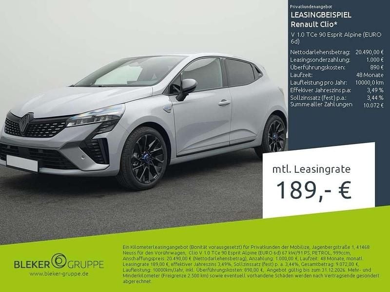 Rafalegrau Neu 2025 Renault Clio V Esprit Alpine Kleinwagen | 19.480 € (Fairer Preis) - Bild 1/4