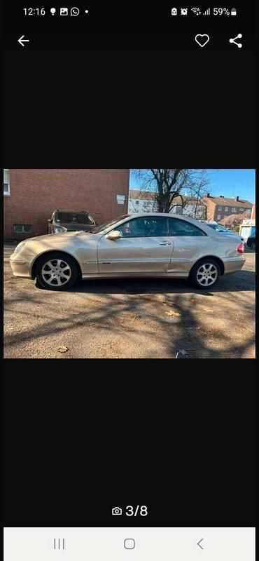 Gold Gebraucht 2003 Mercedes CLK200 Coupé | 1.600 € (Guter Preis) - Bild 1/4