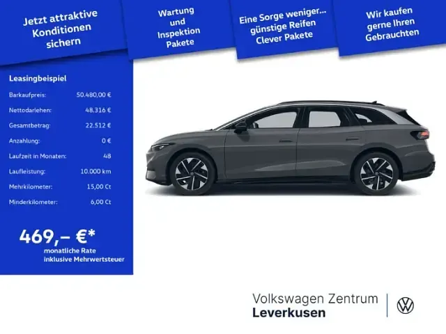 Neu VW ID.7 Pro 210 kW (286 PS) 2026 Grau Kombi