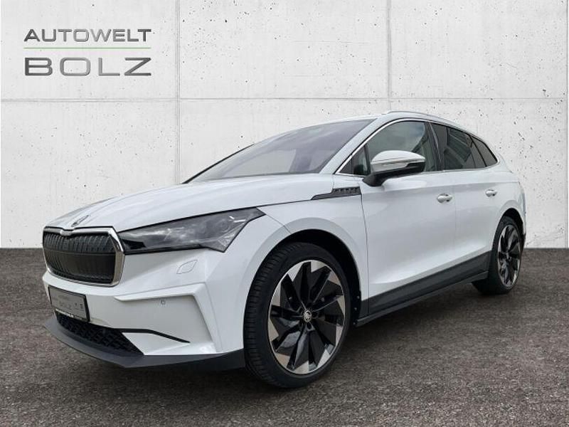 Weiss Gebraucht 2021 Skoda Enyaq iV ecoSuite SUV | 32.990 € (Fairer Preis) - Bild 1/4