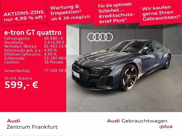 Daytonagrau perleffekt Gebraucht 2023 Audi e-tron GT quattro Comfort Limousine | 68.880 € (Teuer) - Bild 1/2