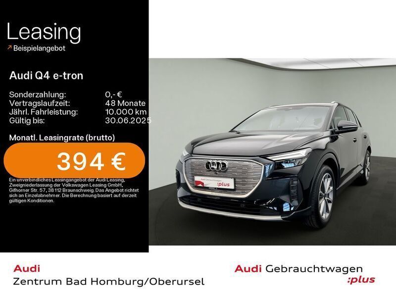 Mythosschwarz metallic Gebraucht 2024 Audi Q4 e-tron Ambiente SUV | 42.620 € - Bild 1/4
