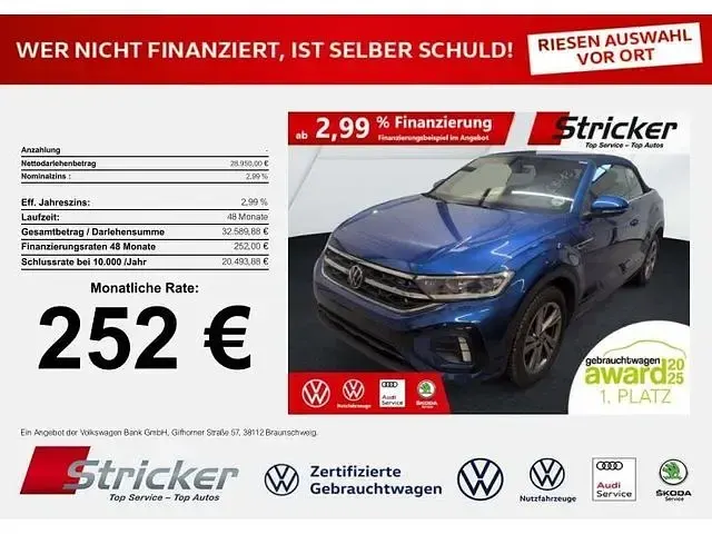 Gebraucht VW T-Roc Cabriolet R-line 150 PS (110 kW) 2025 Cabrio