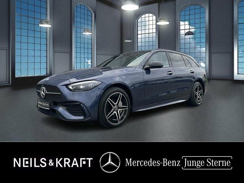 Blau Gebraucht 2024 Mercedes C300e Night Kombi | 50.450 € (Teuer) - Bild 1/4