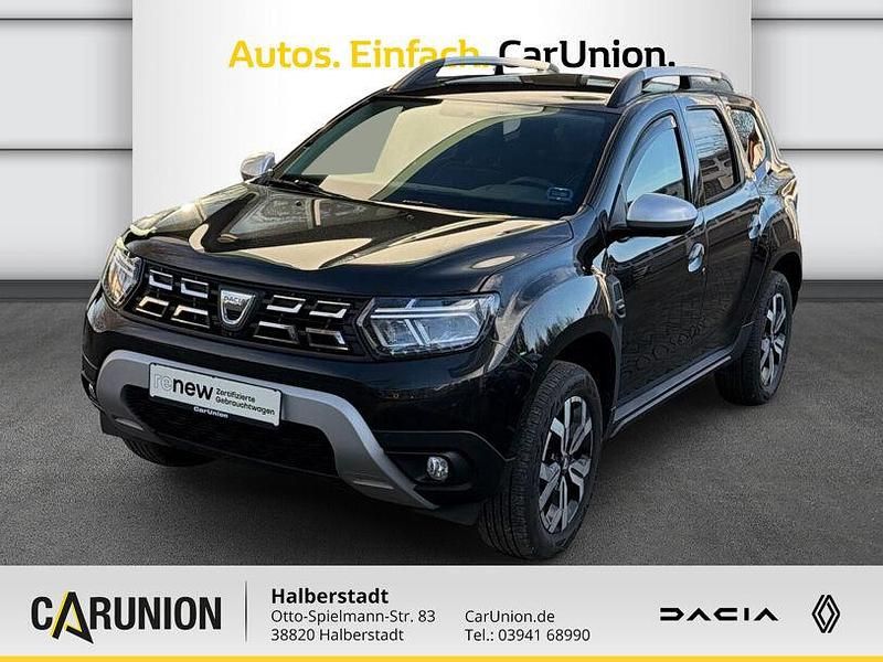 Perlmuttschwarz met Gebraucht 2021 Dacia Duster Prestige SUV | 16.990 € (Fairer Preis) - Bild 1/4