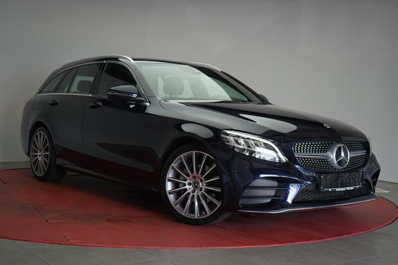 Blau Gebraucht 2019 Mercedes C220 AMG line Limousine | 27.950 € (Superpreis) - Bild 1/4