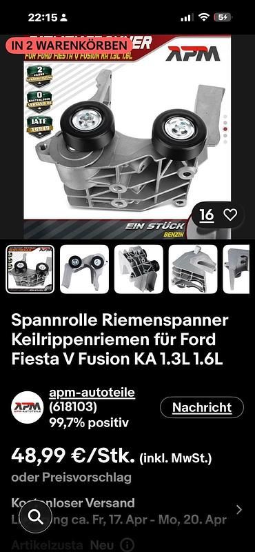 Gebraucht Ford Fiesta 70 PS (51 kW) 2003 Blau Kleinwagen