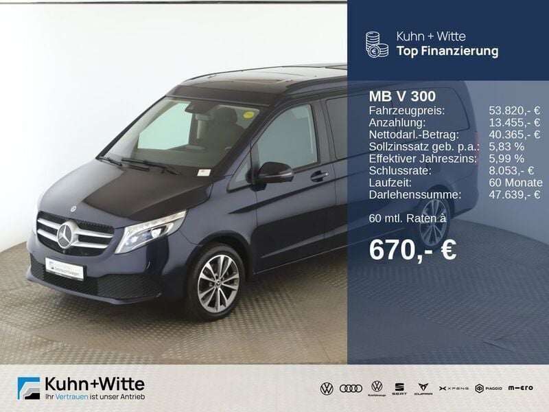 Cavansitblau metallic Gebraucht 2019 Mercedes V300 Marco Polo Van / Kleinbus | 53.820 € (Superpreis) - Bild 1/3