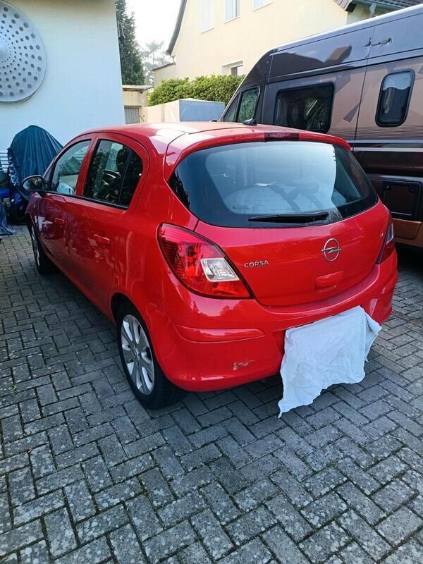 Rot Gebraucht 2008 Opel Corsa Kleinwagen | 800 € (Superpreis) - Bild 1/4