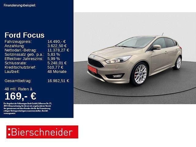 Beige Gebraucht 2016 Ford Focus Titanium Limousine | 14.490 € (Superpreis) - Bild 1/3