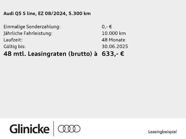Gebraucht Audi Q5 S-Line 204 PS (150 kW) 2024 Grau SUV
