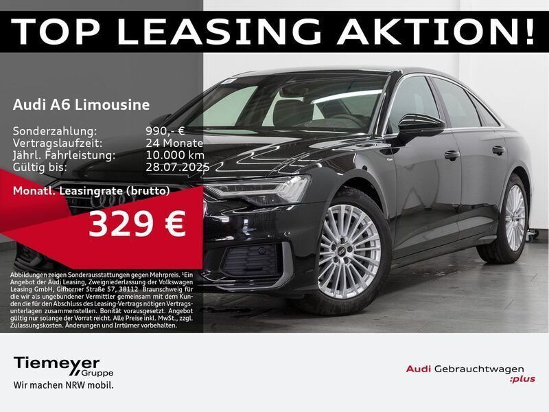 Schwarz Gebraucht 2023 Audi A6 S-Line Limousine | 51.880 € (Teuer) - Bild 1/4