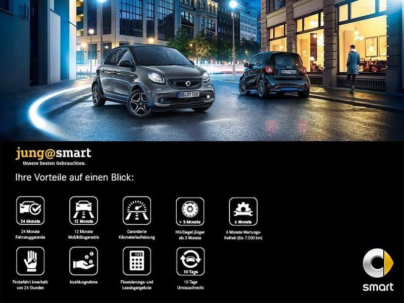 Gebraucht Smart ForFour Electric Drive 60 kW (82 PS) 2021 Schwarz Limousine