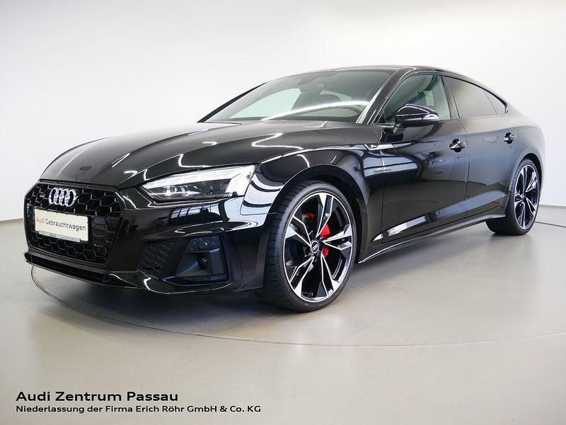 Schwarz Gebraucht 2021 Audi A5 Sportback S-Line Limousine | 34.900 € (Teuer) - Bild 1/4