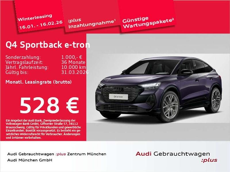 Auroraviolett metallic Gebraucht 2025 Audi Q4 e-tron S-Line SUV | 57.311 € (Teuer) - Bild 1/1