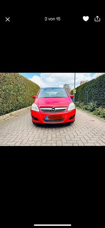 Gebraucht Opel Zafira 125 PS (91 kW) 2008 Rot Van / Kleinbus