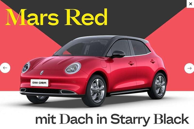 Neu Ora 03 125 kW (171 PS) 2025 Mars red / starry black Kleinwagen