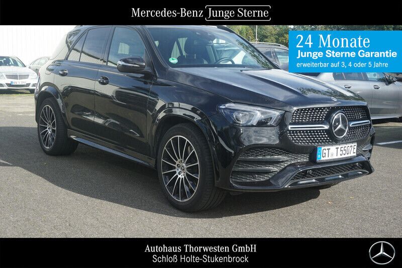 Schwarz metallic Gebraucht 2021 Mercedes GLE350e AMG SUV | 65.331 € (Fairer Preis) - Bild 1/4
