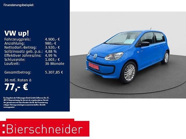 Blau Gebraucht 2014 VW up! Cup Kleinwagen | 4.900 € (Guter Preis) - Bild 1/4