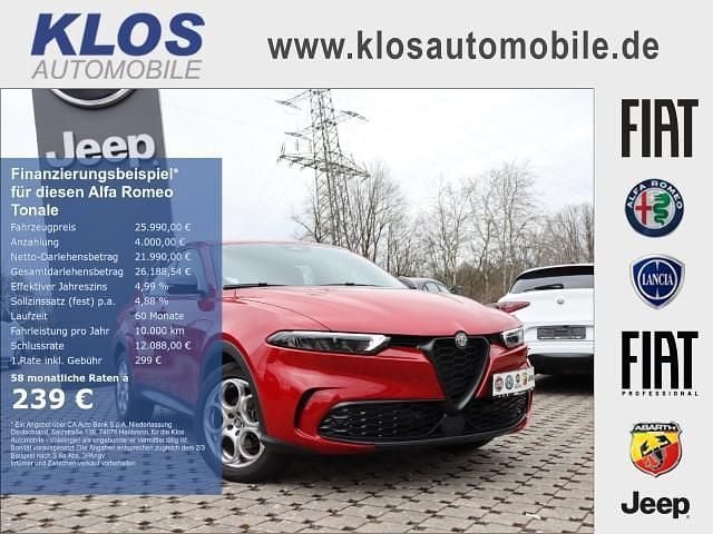Rot Gebraucht 2024 Alfa Romeo Tonale Sprint SUV | 25.990 € (Fairer Preis) - Bild 1/4