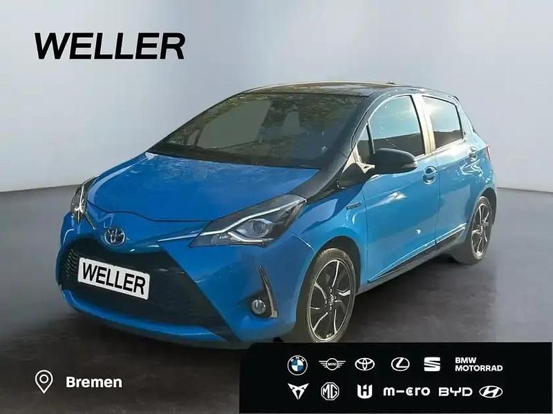 Blau Gebraucht 2018 Toyota Yaris Hybrid Style Kleinwagen | 15.880 € (Fairer Preis) - Bild 1/3