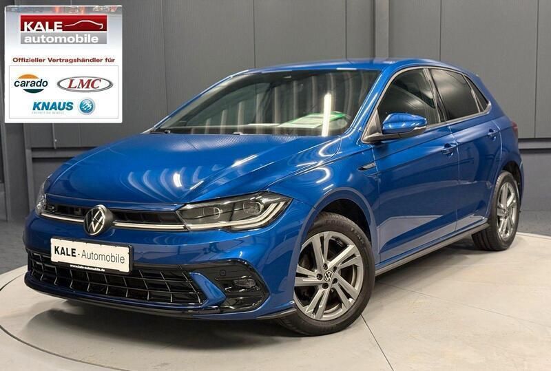 Blau metallic (reef blue metallic) Gebraucht 2022 VW Polo R-line Kleinwagen | 20.890 € (Fairer Preis) - Bild 1/4