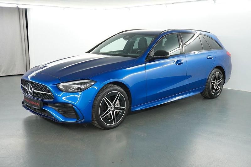 Blau Gebraucht 2023 Mercedes C300e AMG Limousine | 39.800 € (Superpreis) - Bild 1/4