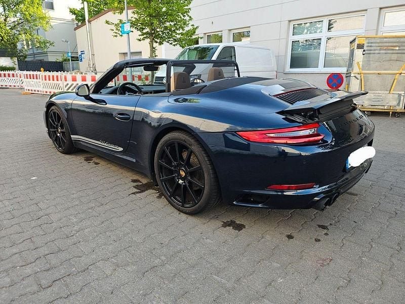 Blau Gebraucht 2017 Porsche 911 Carrera Cabriolet Cabrio | 74.992 € - Bild 1/4