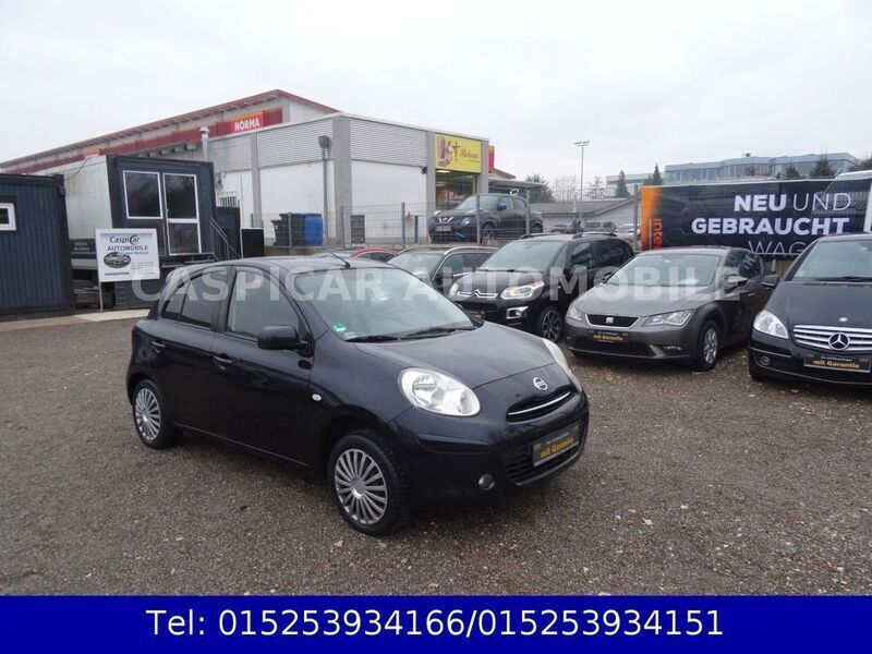 Schwarz Gebraucht 2013 Nissan Micra Acenta Kleinwagen | 3.690 € (Guter Preis) - Bild 1/4