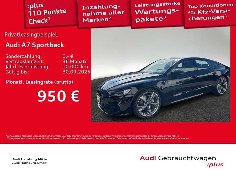 Mythosschwarz metallic Gebraucht 2025 Audi A7 S-Line Kleinwagen | 75.899 € (Etwas zu teuer) - Bild 1/3