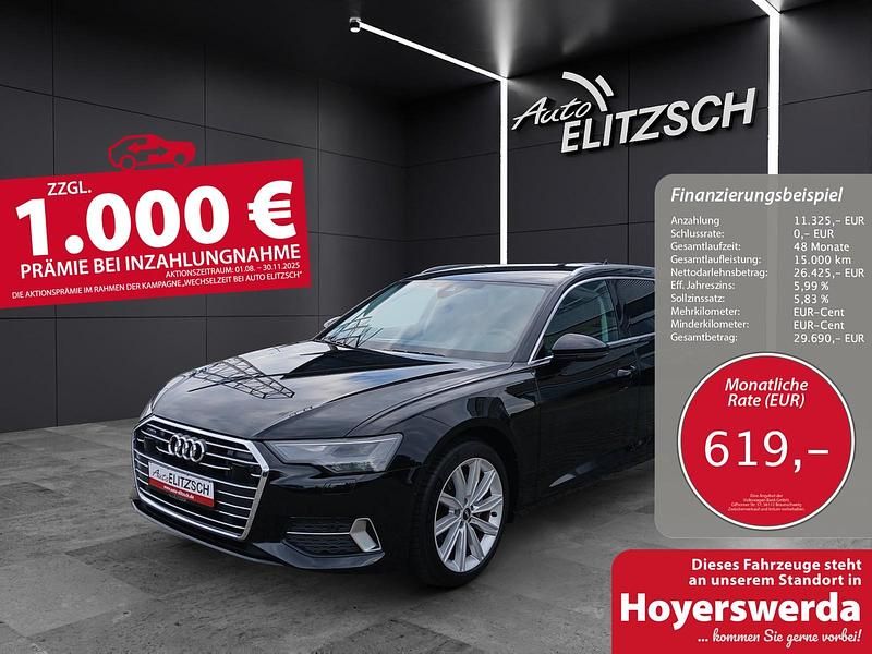 Mythosschwarz metallic Gebraucht 2022 Audi A6 Sport Kombi | 37.750 € (Fairer Preis) - Bild 1/3