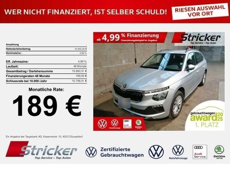 Brillantsilber metallic (metallic) Gebraucht 2024 Skoda Kamiq Selection SUV | 16.939 € (Superpreis) - Bild 1/3
