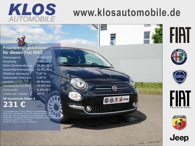 Vesuvio schwarz metallic Neu 2024 Fiat 500C Dolcevita Cabrio | 19.990 € (Etwas zu teuer) - Bild 1/4