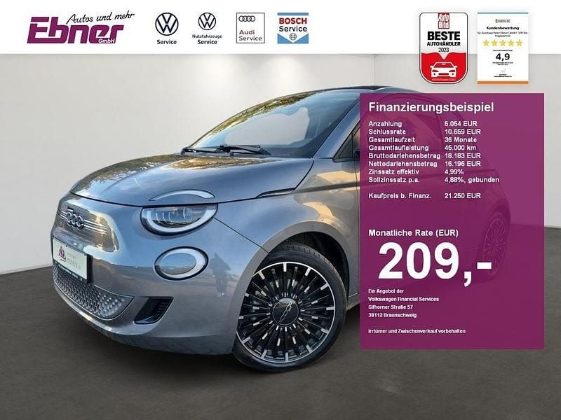 Grau Gebraucht 2023 Fiat 500e Icon Cabrio | 21.250 € (Guter Preis) - Bild 1/4