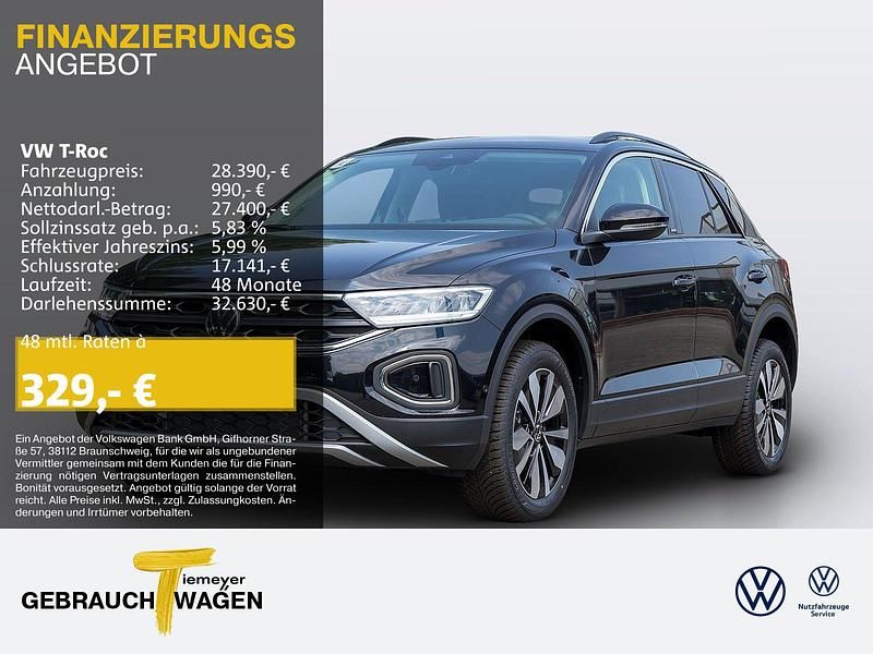 Deep black perleffekt Gebraucht 2024 VW T-Roc Move SUV | 28.390 € (Fairer Preis) - Bild 1/4